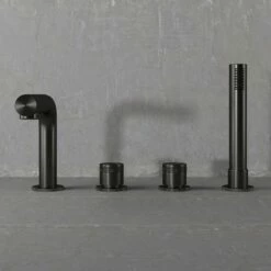 Urban Gunmetal Deck Mounted Bath Shower Mixer Tap -LUSSO STONE Sales urban gunmetal deck mounted bath shower mixer tap p1611 16696 zoom