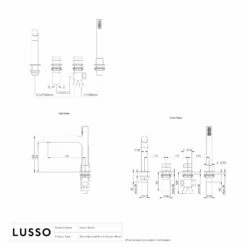 Urban Gunmetal Deck Mounted Bath Shower Mixer Tap -LUSSO STONE Sales urban gunmetal deck mounted bath shower mixer tap p1611 35791 zoom