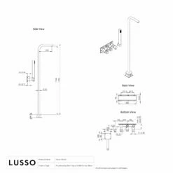 Urban Gunmetal Floorstanding Bath Shower Mixer Tap -LUSSO STONE Sales urban gunmetal floorstanding bath shower mixer tap p1985 35789 zoom