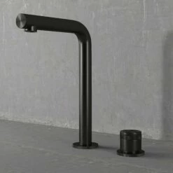 Urban Gunmetal Tall Deck Mounted Basin Mixer Tap
