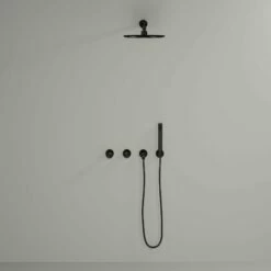 Urban Gunmetal Thermostatic Shower With Handheld Shower