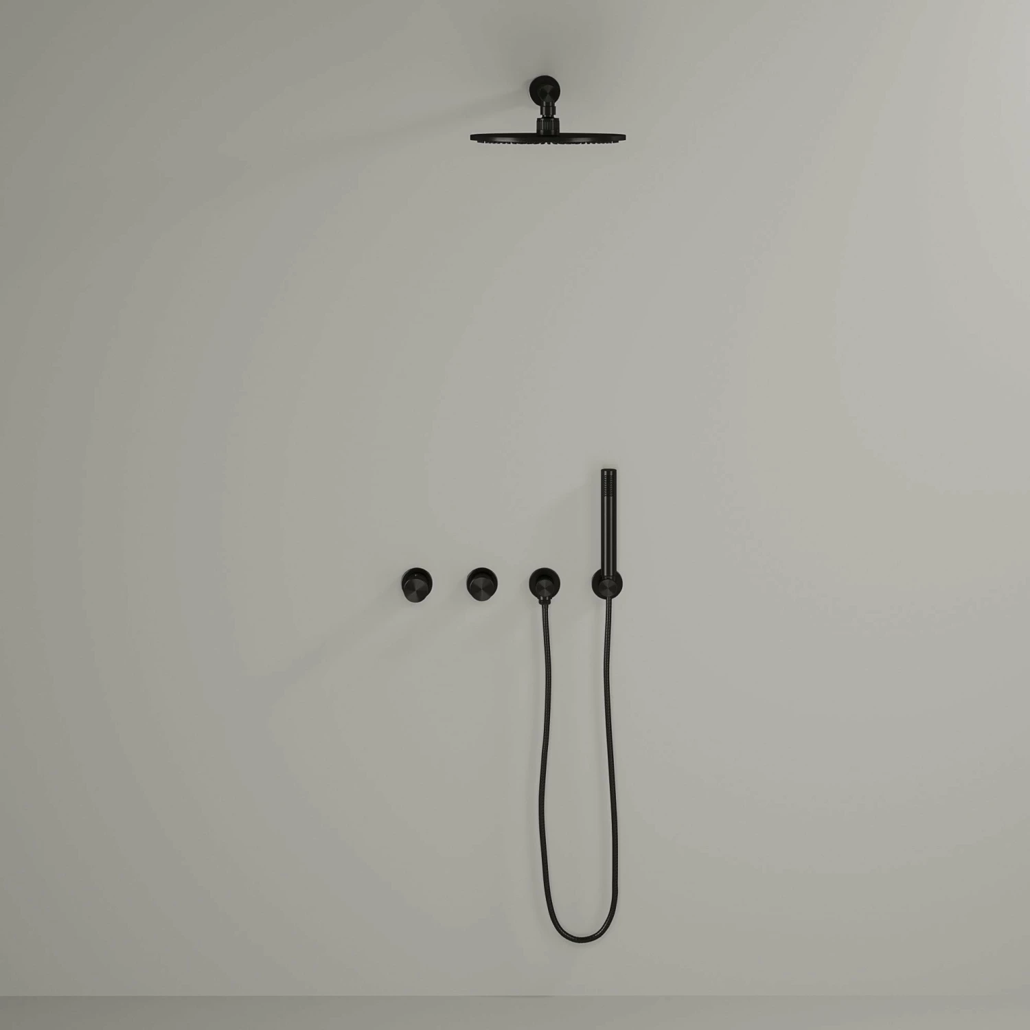 Urban Gunmetal Thermostatic Shower With Handheld Shower 3 Urban Gunmetal Thermostatic Shower With Handheld Shower