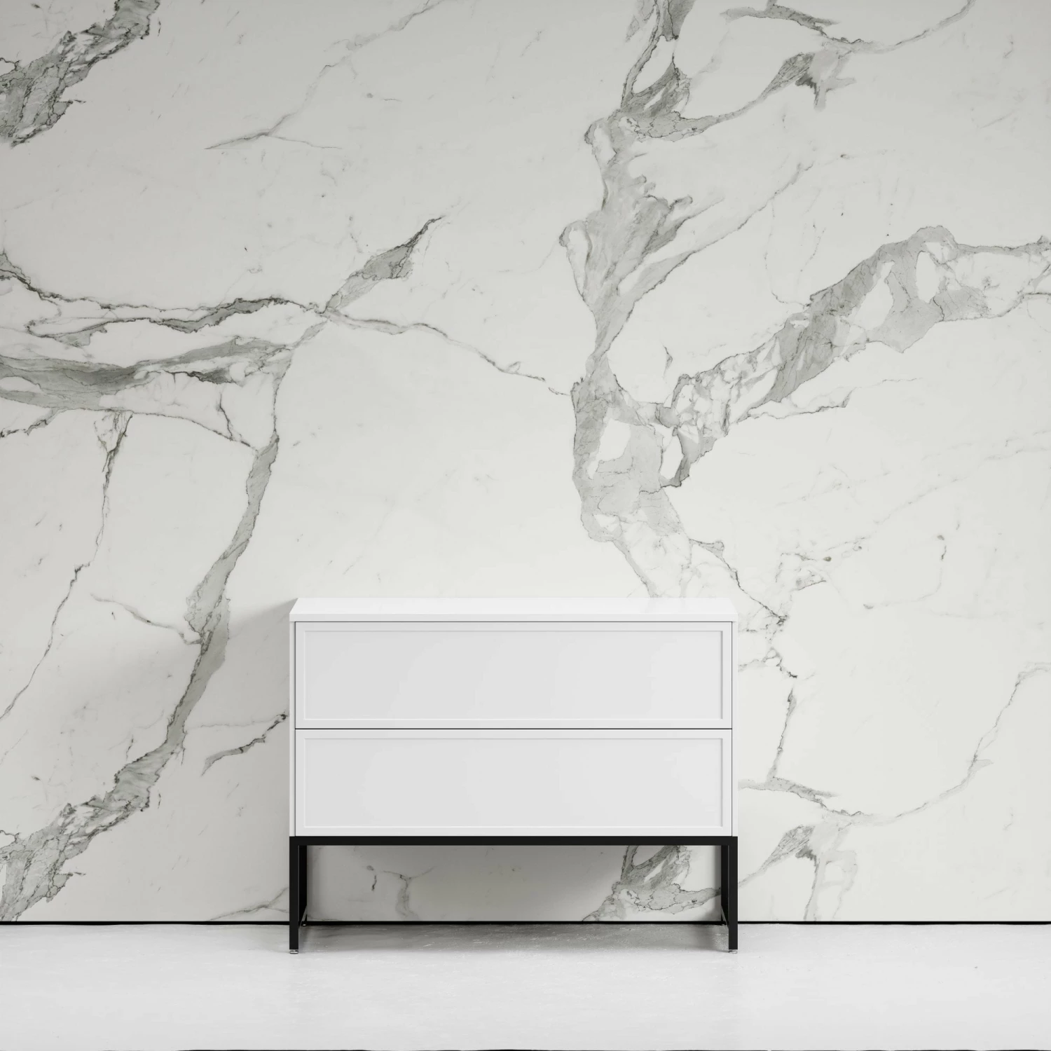 Vanita Freestanding Bathroom Vanity Matte White 1000mm 3 Vanita Freestanding Bathroom Vanity Matte White 1000mm