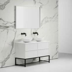 Vanita Freestanding Bathroom Vanity Matte White 1200mm -LUSSO STONE Sales vanita freestanding bathroom vanity matte white 1200mm p2319 13115 zoom