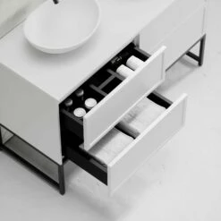 Vanita Freestanding Bathroom Vanity Matte White 1200mm -LUSSO STONE Sales vanita freestanding bathroom vanity matte white 1200mm p2319 13116 zoom