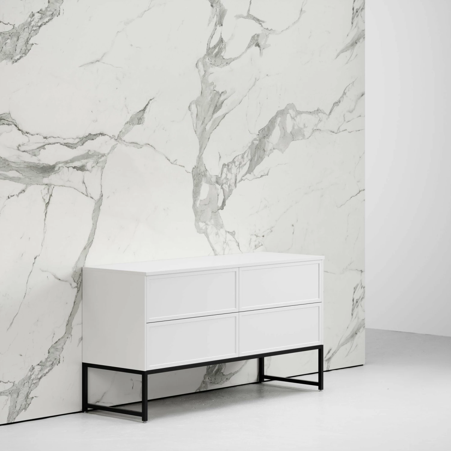 Vanita Freestanding Bathroom Vanity Matte White 1400mm 5 Vanita Freestanding Bathroom Vanity Matte White 1400mm - Image 3