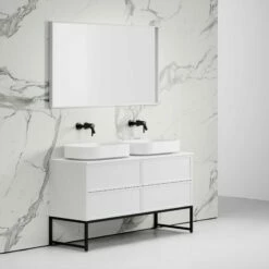 Vanita Freestanding Bathroom Vanity Matte White 1400mm 11 Vanita Freestanding Bathroom Vanity Matte White 1400mm -LUSSO STONE Sales vanita freestanding bathroom vanity matte white 1400mm p2320 13097 zoom