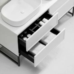 Vanita Freestanding Bathroom Vanity Matte White 1400mm 12 Vanita Freestanding Bathroom Vanity Matte White 1400mm -LUSSO STONE Sales vanita freestanding bathroom vanity matte white 1400mm p2320 13117 zoom