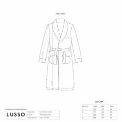 Varese Egyptian Cotton Luxury Unisex Bath Robes - All Sizes -LUSSO STONE Sales varese egyptian cotton luxury unisex bath robes all sizes p5110 37546 zoom