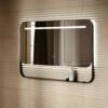 Vario Matte Black Mirror With Natural White LED Light And Demister 1200mm -LUSSO STONE Sales vario matte black mirror with natural white led light and demister 1200mm p6474 40395 zoom