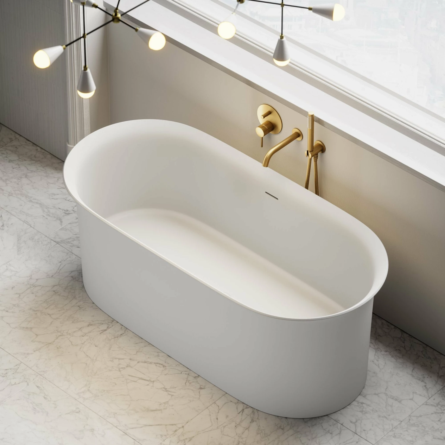 Vasca Freestanding Stone Bath 1520mm 4 Vasca Freestanding Stone Bath 1520mm - Image 2
