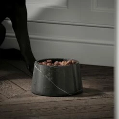 Vasoni Pietra Grey Marble Dog Bowl