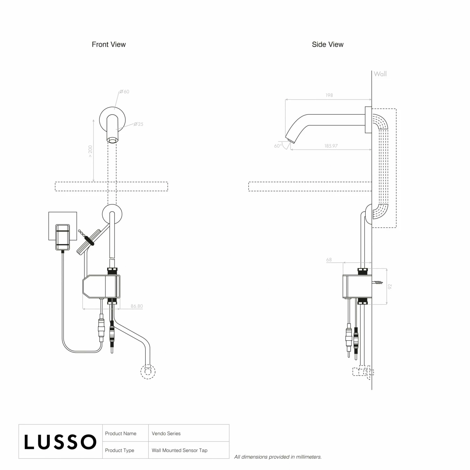 Vendo Infrared Commercial Sensor Tap Matte Black 8 Vendo Infrared Commercial Sensor Tap Matte Black - Image 6