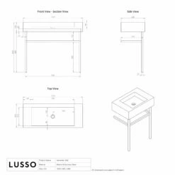 Vernante Vanity Unit With Arabescato Marble Basin 1000mm -LUSSO STONE Sales vernante vanity unit with arabescato marble basin 1000mm p5035 35915 zoom