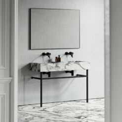 Vernante Vanity Unit With Arabescato Marble Basin 1200mm -LUSSO STONE Sales vernante vanity unit with arabescato marble basin 1200mm p5038 27679 image