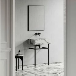 Vernante Vanity Unit With Arabescato Marble Basin 600mm -LUSSO STONE Sales vernante vanity unit with arabescato marble basin 600mm p5031 27645 image