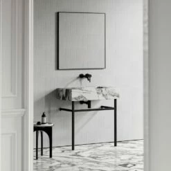 Vernante Vanity Unit With Arabescato Marble Basin 800mm 8 Vernante Vanity Unit With Arabescato Marble Basin 800mm -LUSSO STONE Sales vernante vanity unit with arabescato marble basin 800mm p4938 26691 image