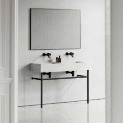 Vernante Vanity Unit With Carrara Marble Basin 1200mm -LUSSO STONE Sales vernante vanity unit with carrara marble basin 1200mm p5039 27683 image