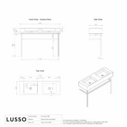 Vernante Vanity Unit With Carrara Marble Basin 1200mm -LUSSO STONE Sales vernante vanity unit with carrara marble basin 1200mm p5039 36062 zoom