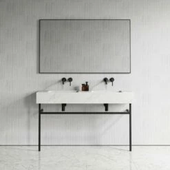 Vernante Vanity Unit With Carrara Marble Basin 1400mm