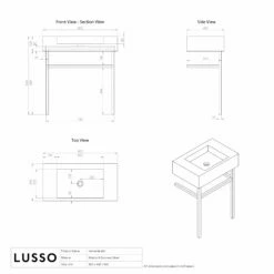 Vernante Vanity Unit With Carrara Marble Basin 800mm -LUSSO STONE Sales vernante vanity unit with carrara marble basin 800mm p4931 35904 zoom