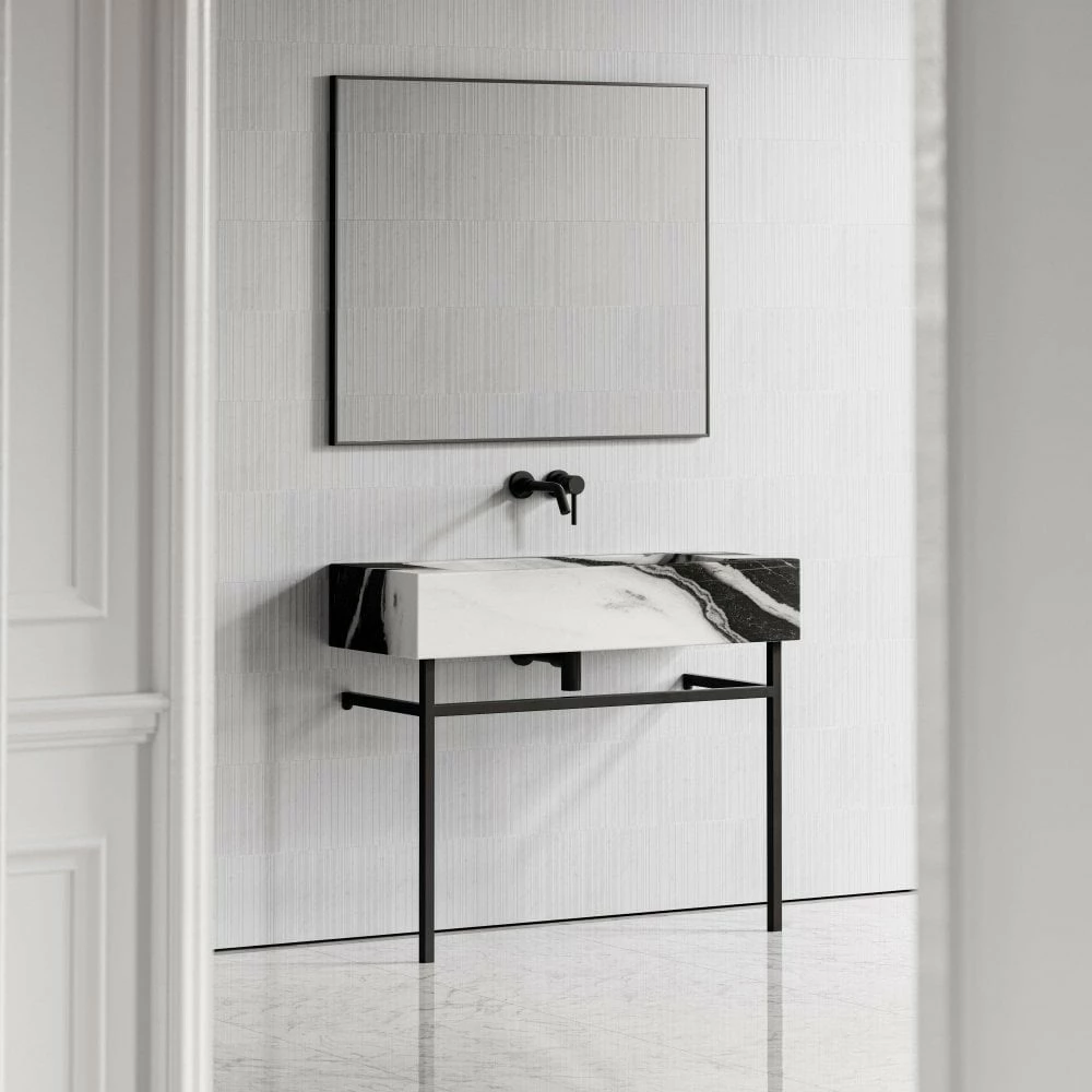 Vernante Vanity Unit With Panda Marble Basin 1000mm 8 Vernante Vanity Unit With Panda Marble Basin 1000mm - Image 6