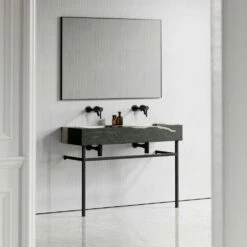 Vernante Vanity Unit With Panda Marble Basin 1200mm -LUSSO STONE Sales vernante vanity unit with panda marble basin 1200mm p4947 26734 image