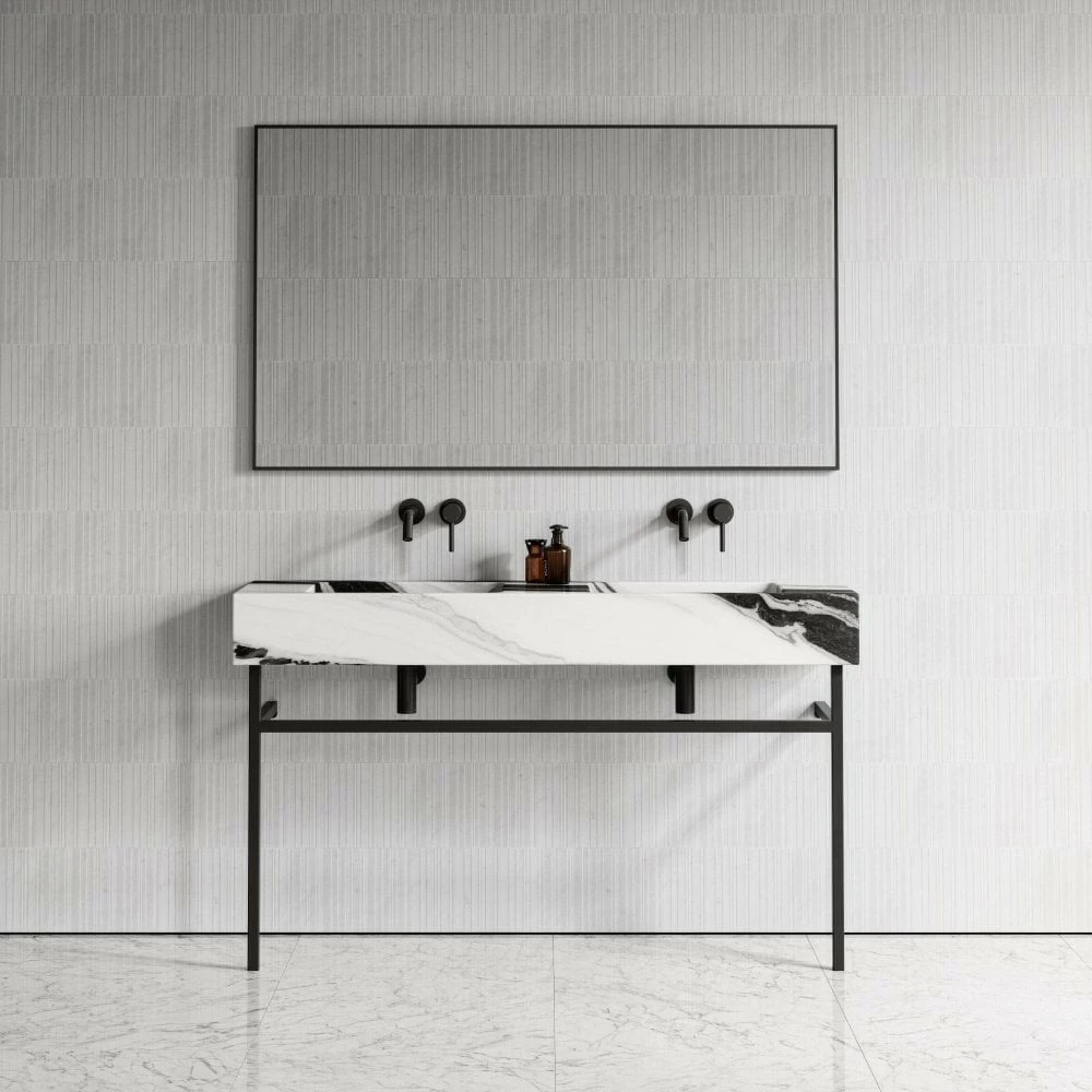 Vernante Vanity Unit With Panda Marble Basin 1400mm 6 Vernante Vanity Unit With Panda Marble Basin 1400mm - Image 4