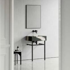 Vernante Vanity Unit With Panda Marble Basin 600mm -LUSSO STONE Sales vernante vanity unit with panda marble basin 600mm p4936 26680 image