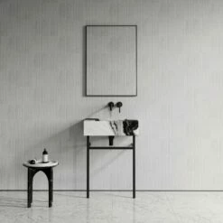 Vernante Vanity Unit With Panda Marble Basin 600mm -LUSSO STONE Sales vernante vanity unit with panda marble basin 600mm p4936 26681 image