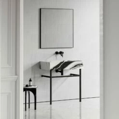 Vernante Vanity Unit With Panda Marble Basin 800mm -LUSSO STONE Sales vernante vanity unit with panda marble basin 800mm p5034 27660 image