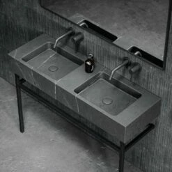 Vernante Vanity Unit With Pietra Grey Marble Basin 1200mm -LUSSO STONE Sales vernante vanity unit with pietra grey marble basin 1200mm p5040 27686 image