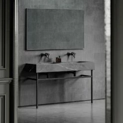 Vernante Vanity Unit With Pietra Grey Marble Basin 1400mm -LUSSO STONE Sales vernante vanity unit with pietra grey marble basin 1400mm p5043 27699 image