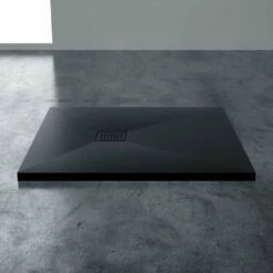 Vigo Stone Resin Shower Tray & Waste Matte Black (ALL SIZES) -LUSSO STONE Sales vigo stone resin shower tray waste matte black all sizes p2049 11883 image