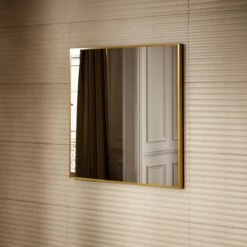 Vision Brushed Gold Mirror With Natural White LED Light And Demister 800mm 9 Vision Brushed Gold Mirror With Natural White LED Light And Demister 800mm -LUSSO STONE Sales vision brushed gold mirror with natural white led light and demister 800mm p6489 40638 zoom