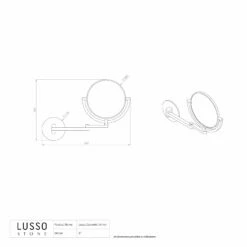 Vogue Backlit Wall Mount Cosmetic Mirror Chrome -LUSSO STONE Sales vogue backlit wall mount cosmetic mirror chrome p1234 12862 zoom