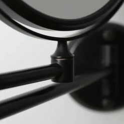 Vogue Wall Mount Cosmetic Mirror Brushed Matte Black -LUSSO STONE Sales vogue wall mount cosmetic mirror brushed matte black p1269 8369 zoom