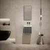 Volini Mini Cloakroom Vanity Unit With Stone Basin (Matte Anthracite 400mm) -LUSSO STONE Sales volini mini cloakroom vanity unit with stone basin matte anthracite 400mm p4584 40069 zoom