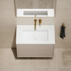 Volini Vanity Unit With Stone Basin (Matte Cappuccino 800mm) 11 Volini Vanity Unit With Stone Basin (Matte Cappuccino 800mm) -LUSSO STONE Sales volini vanity unit with stone basin matte cappuccino 800mm p1886 40032 zoom
