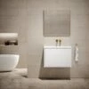 Volini Vanity Unit With Stone Basin (Matte White 800mm) -LUSSO STONE Sales volini vanity unit with stone basin matte white 800mm p1882 40012 zoom