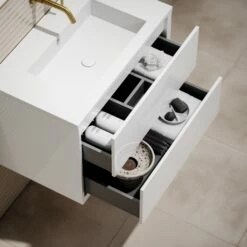 Volini Vanity Unit With Stone Basin (Polished White 800mm) 12 Volini Vanity Unit With Stone Basin (Polished White 800mm) -LUSSO STONE Sales volini vanity unit with stone basin polished white 800mm p1884 40016 zoom