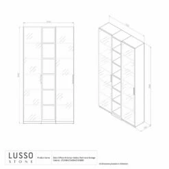 Zotto 3-Piece American Walnut Bathroom Storage Cabinet -LUSSO STONE Sales zotto 3 piece american walnut bathroom storage cabinet p4927 26627 image