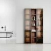 Zotto 3-Piece American Walnut Bathroom Storage Cabinet With LED -LUSSO STONE Sales zotto 3 piece american walnut bathroom storage cabinet with led p2293 17100 zoom