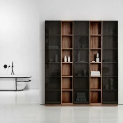 Zotto 5-Piece American Walnut Bathroom Storage Cabinet