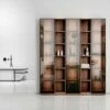 Zotto 5-Piece American Walnut Bathroom Storage Cabinet With LED -LUSSO STONE Sales zotto 5 piece american walnut bathroom storage cabinet with led p2294 17106 zoom