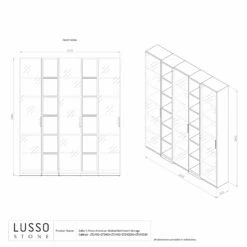 Zotto 5-Piece American Walnut Bathroom Storage Cabinet With LED -LUSSO STONE Sales zotto 5 piece american walnut bathroom storage cabinet with led p2294 18151 zoom