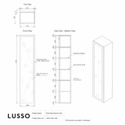 Zotto American Walnut Bathroom Storage Cabinet 1600mm -LUSSO STONE Sales zotto american walnut bathroom storage cabinet 1600mm p2297 44316 zoom
