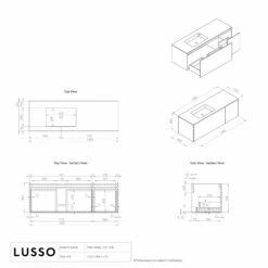 Zotto Vanity Unit With Stone Basin (American Walnut And Black Anthracite 1400mm) 13 Zotto Vanity Unit With Stone Basin (American Walnut And Black Anthracite 1400mm) -LUSSO STONE Sales zotto vanity unit with stone basin american walnut and black anthracite 1400mm p2309 36292 zoom