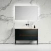 Zotto Vanity Unit With Stone Basin (American Walnut & Black Anthracite 1200mm) -LUSSO STONE Sales zotto vanity unit with stone basin american walnut black anthracite 1200mm p2302 15506 zoom